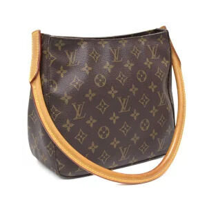 Louis Vuitton Monogram Looping Bag Shoulder Brown
